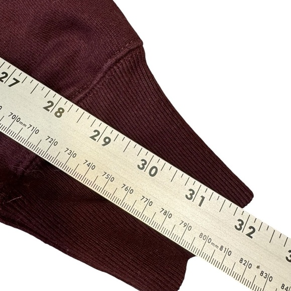 90s Vintage Champion Crew Neck Pull Over Sweatshirt Burgundy Mens Size Small - Picture 5 of 7